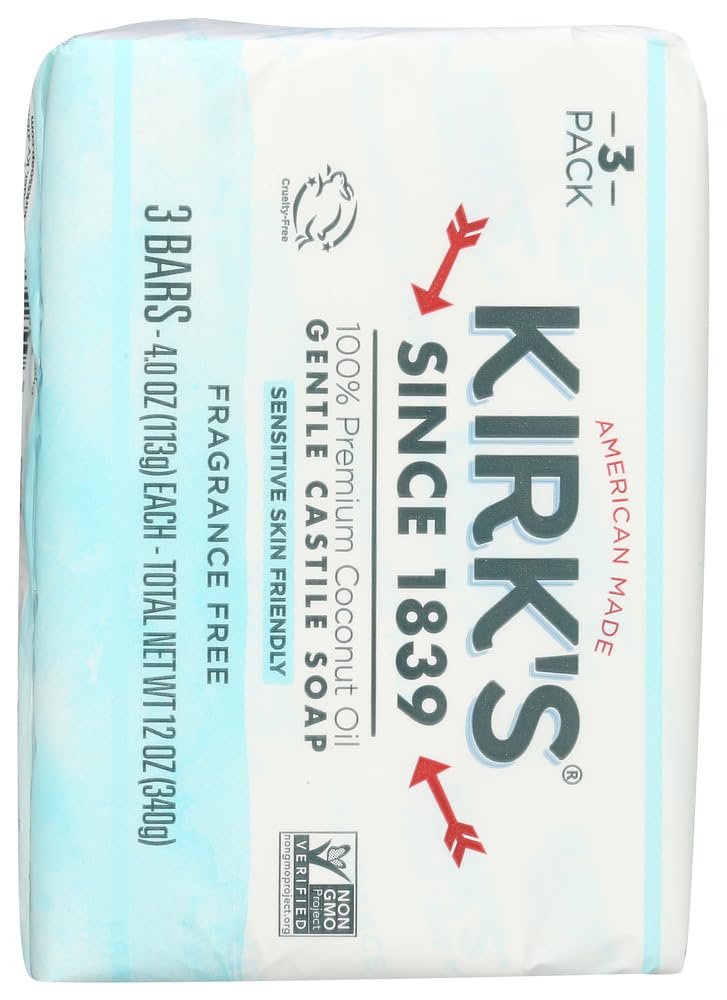 Kirk's Soap Bar 3pk Frag Free