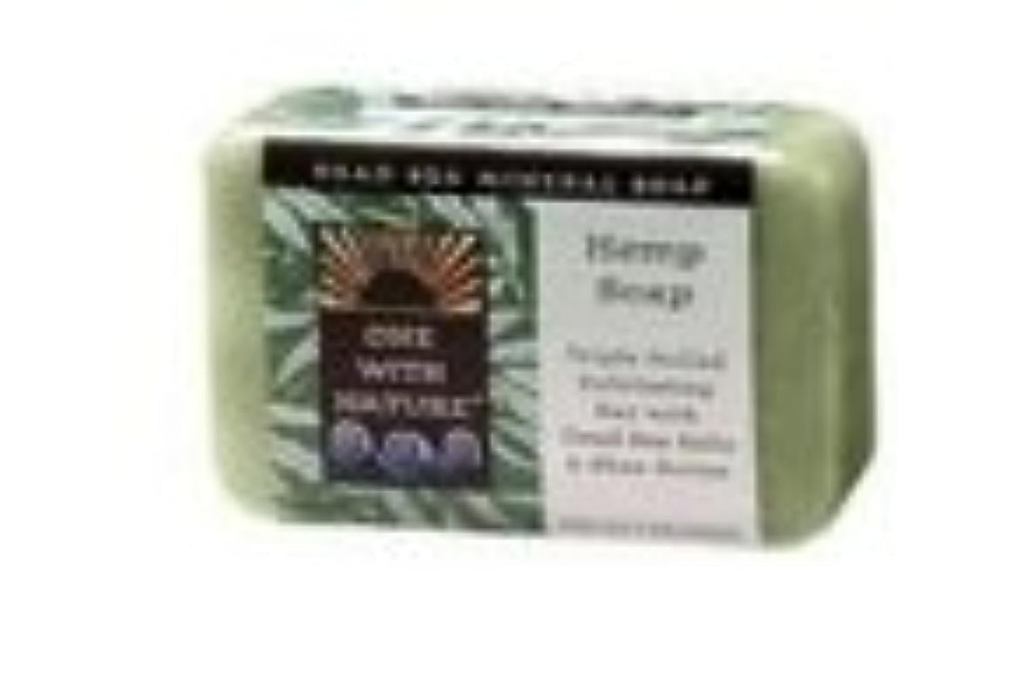 One With Nature Peppermint Dead Sea Mineral Soap, 7 Ounce Bar (Pack of 2)