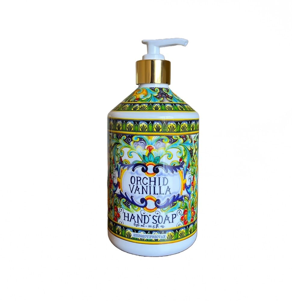 Home and Body Company Hand Soap Villa Flora Collection – 8 Bottles (16 fl oz / 473 ml Each), Essential Oil Infused Scents: Sea Salt Verbena, Coconut Citrus, Orchid Vanilla, White Jasmine