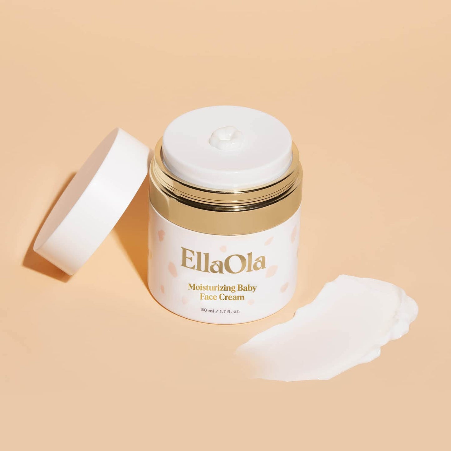 ELLAOLA 96 Hour Deep Moisturizing Baby Face Cream for Dry, Eczema Prone & Sensitive Skin - Daily Organic Face Lotion Nourishes & Hydrates, Fragrance Free | 1.7 fl. oz.