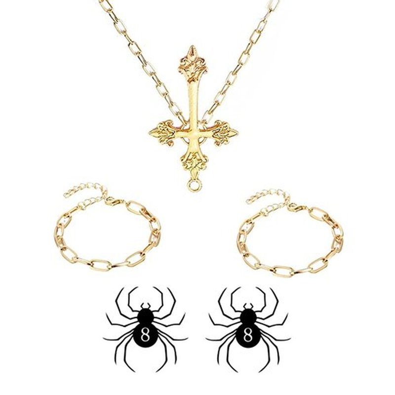Anime Tattoo Spider 8,Anime Cosplay Temporary Sticker (B)