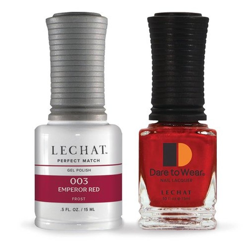 LECHAT Perfect Match Gel Polish, Emperor Red, 0.5 Fl Oz (PMS03)