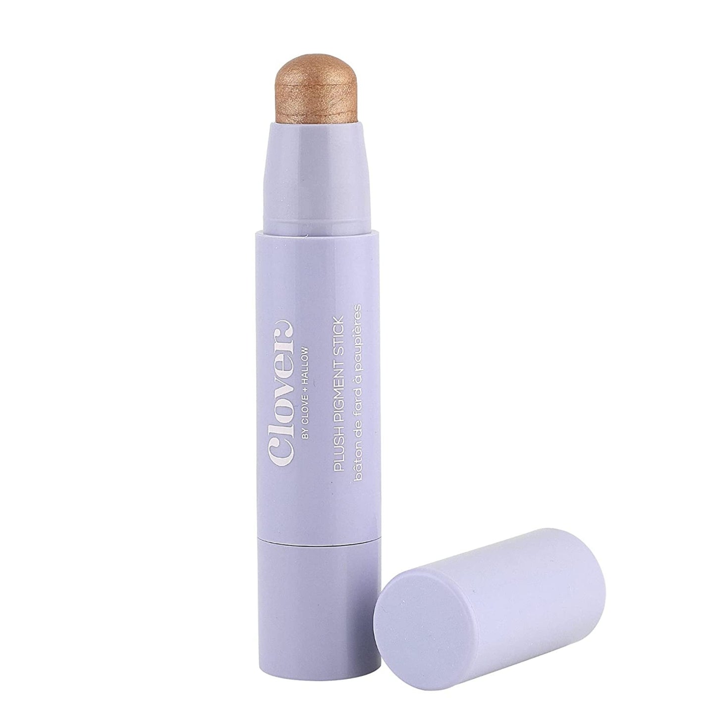 Clover Plush Pigment Cream Eyeshadow Stick | Creamy Texture, Long Lasting Eye Makeup, Less Smudge, Shimmery Eyeshadow | Cruelty-Free & Vegan Eye Makeup | Shade - Sandstone