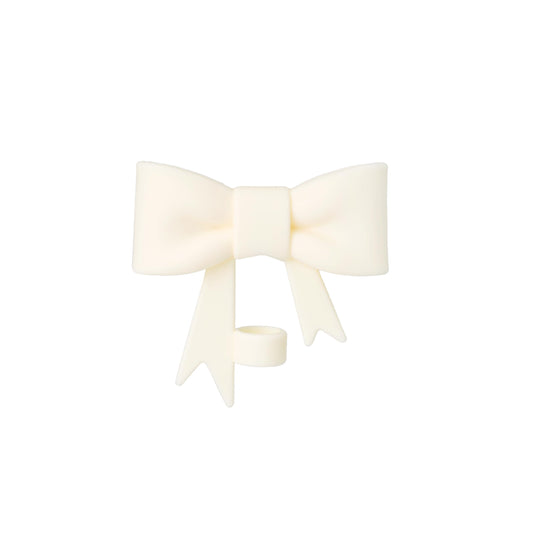 10mm Bow Shape Straw Topper for Stanley Cup (Cream White)