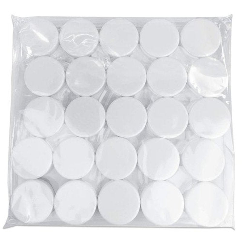 Beauticom 3g/3ml (0.1 Fl Oz) Round Clear Plastic Jars with Round Top Lids for Creams, Lotions, Make Up, Powders, Glitters, and more... (Color: White Lid Quantity: 50 Pieces)
