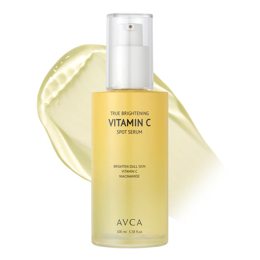 AVCA Vitamin C Brightening Serum - Antioxidant Face Serum for Dull Skin | Niacinamide Dark Spot Treatment, 100ml (3.38 fl. oz)