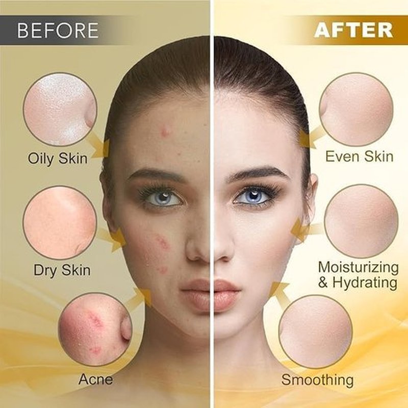 Angeland Jelly Mask for Facials Professional Natural Gel Face Masks, Moisturizing & Hydrating Jelly Face Masks, Peel Off Face Masks SkinCare 23 Fl Oz (24K Gold)