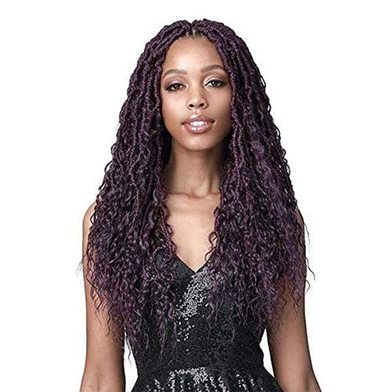 Bobbi Boss Synthetic Crochet Braid NU LOCS 2X FRENCH DEEP BOHO STYLE 20" (3-PACK, M1B/PUR)