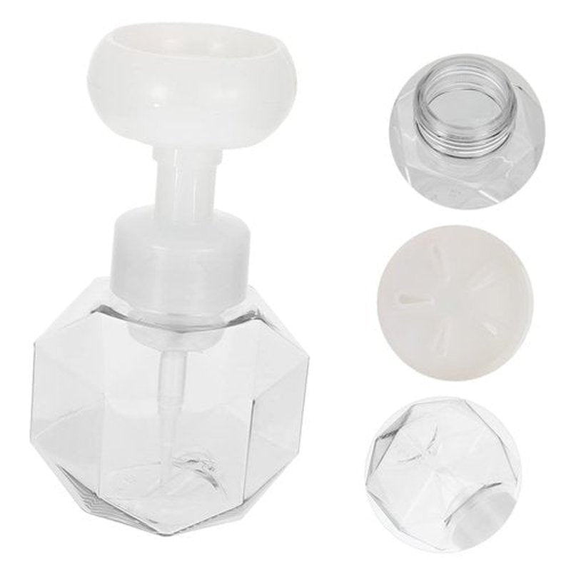 HOLIDYOYO 2pcs Sparkling Bottle Travel Container Soap Dispenser Foaming Body Wash Foam Cosmetic Pump Dispenser Hand Soap Bottles Foam Soap Dispenser Empty Pump Subject Petg