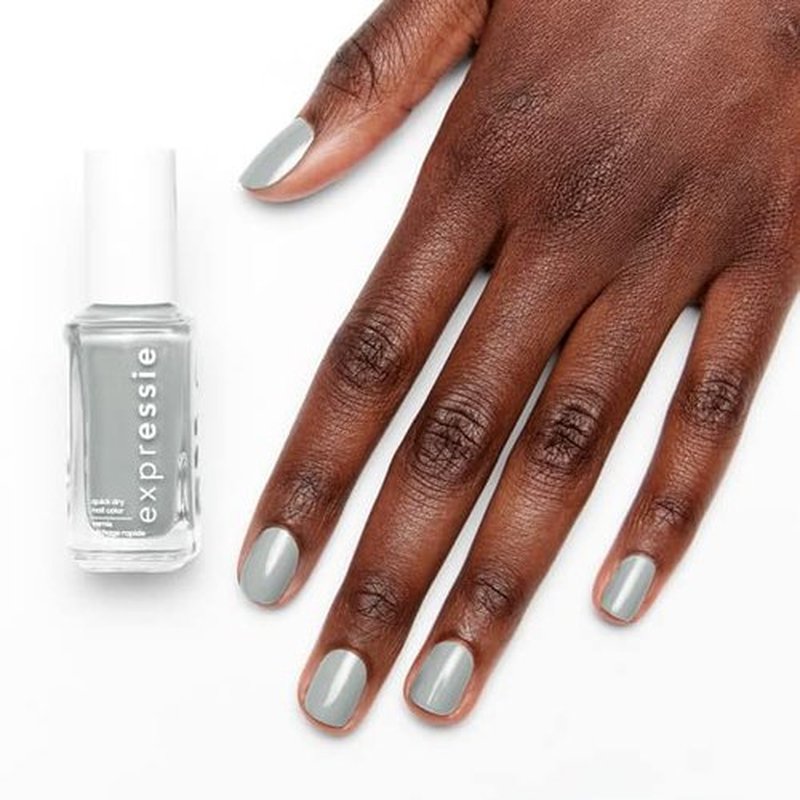 essie Expressie Nail Polish, Quick-Dry Light Gray Nail Polish, Vegan, In The Modem, 0.33 fl oz
