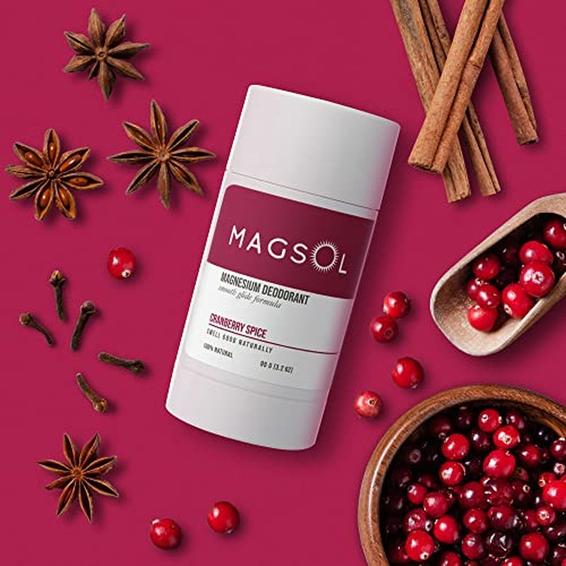 Aluminum Free Deodorant for Women – MAGSOL Organic Deodorant for Women & Men – Cranberry Spice