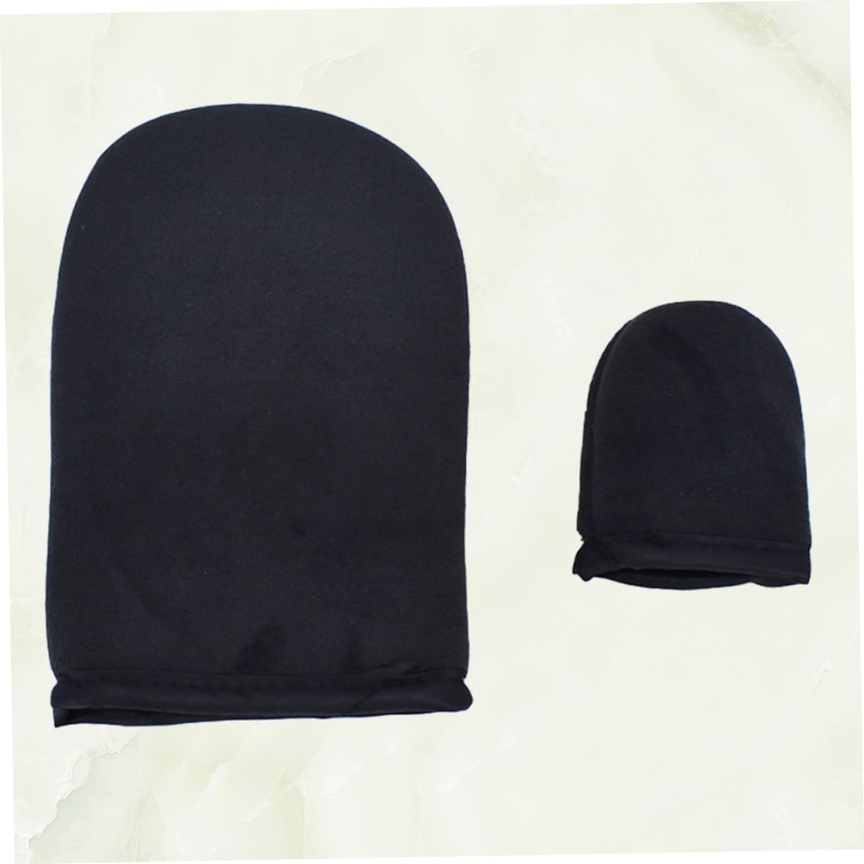 Ipetboom 2pcs Self Tanning Mitt Flocking Gloves for Even Application Sun Tanning Thumb Applicators for Oil Use and Makeup Compact Portable Design