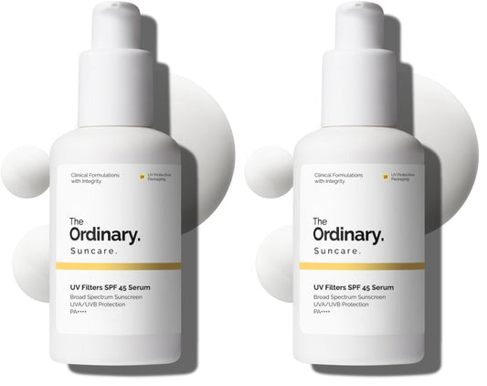 The Ordinary UV Filters SPF 45 Serum | Lightweight Hydrating Sunscreen for Face, Broad-Spectrum UVA/UVB Protection, 2 Fl Oz