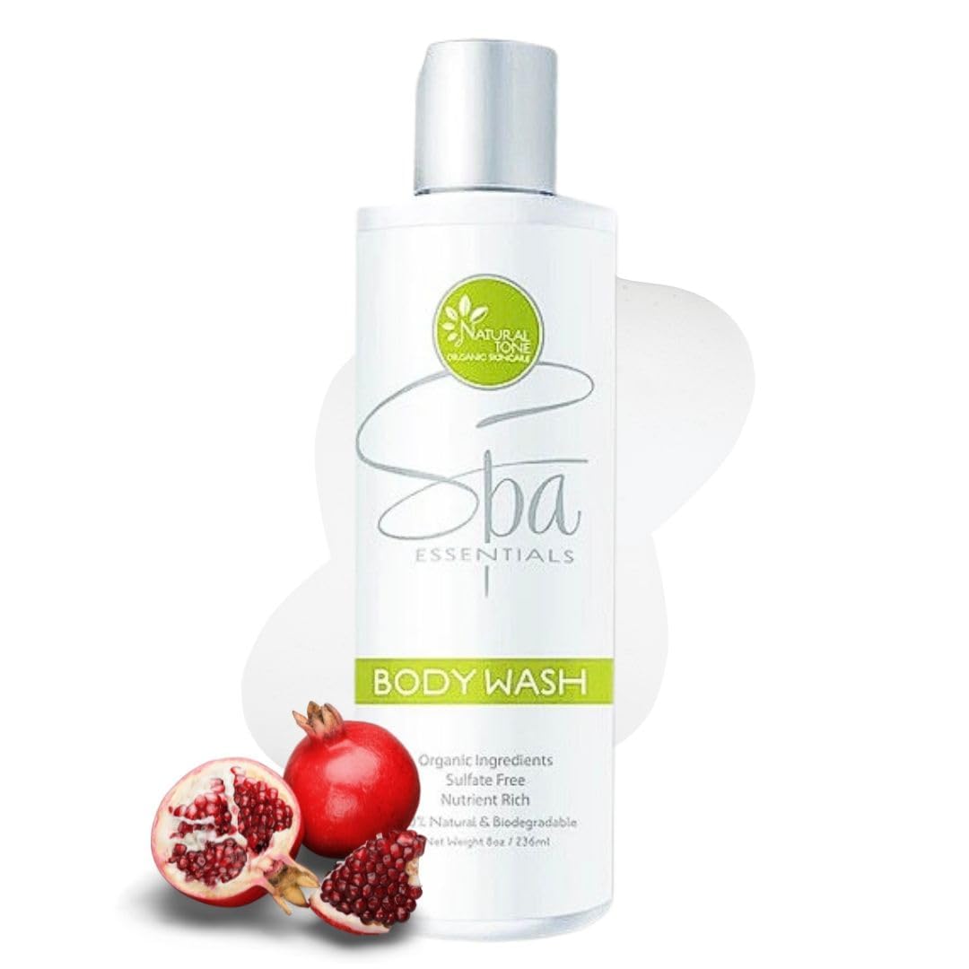 Natural Tone Organic Skincare Sulfate-Free Body Wash - Hydrating Rosehips Scent, 8oz