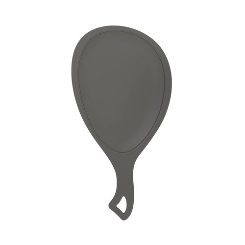 Zadro Large Hand Mirror with Handle Salon Mirrors for Hair Stylist, Big Handheld Mirror Makeup Mirror Wall Mounted Hang (1, Pebble Gray, Medium: 15" x 8")