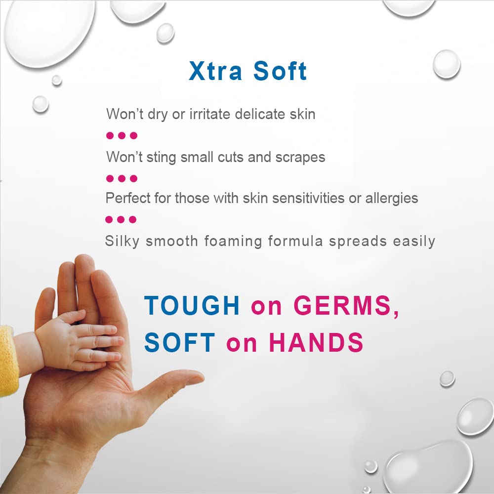X3 Clean Hand Sanitizer Foaming Pump – Alcohol Free & Fragrance Free Moisturizing Formula – Kills 99.9% Germs – Made in USA - 135.2 oz (4L) Economy Refill Size (2 Pack)