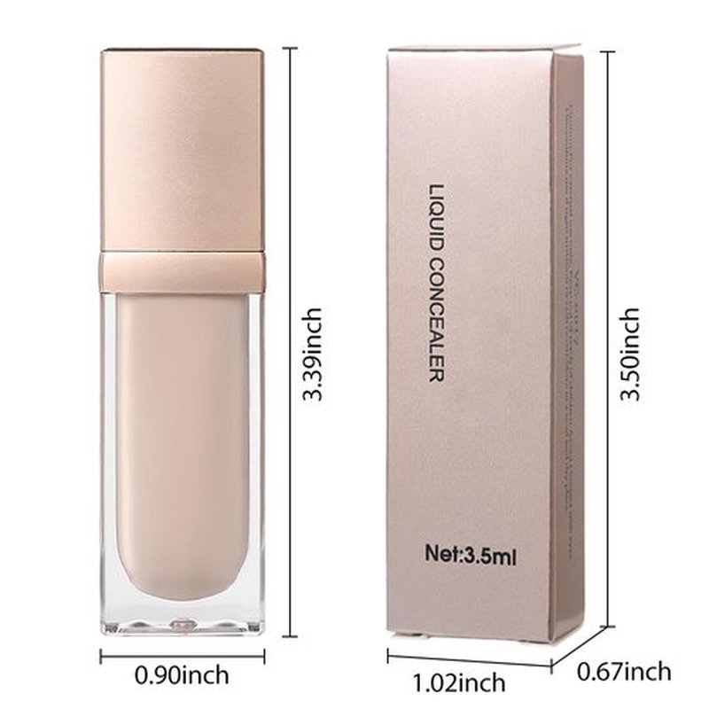 24-Hour Full Coverage Concealer Wand Concealer – Professional Makeup, Matte Finish,Waterproof, Liquid Contour Face Highlighter Makeup Smudge-Proof Formula for Flawless Wear 01# Light Nude
