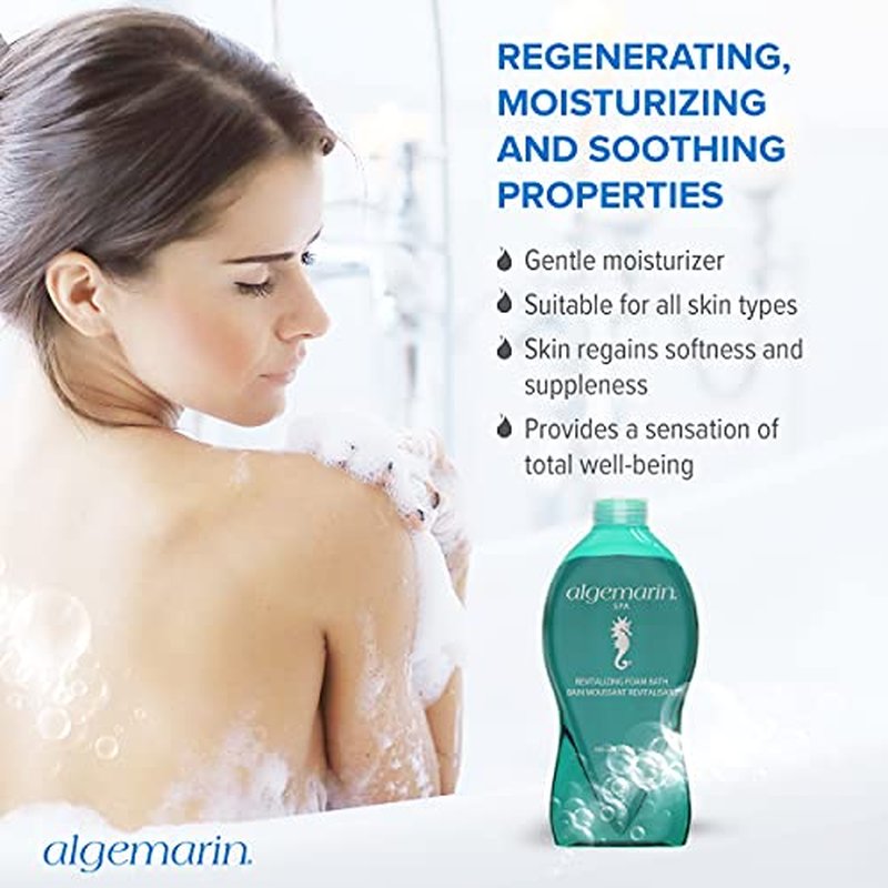 Algemarin Spa Scent Foam Bath – European Sea Aromatherapy (1-Pack, 750 ml) 
