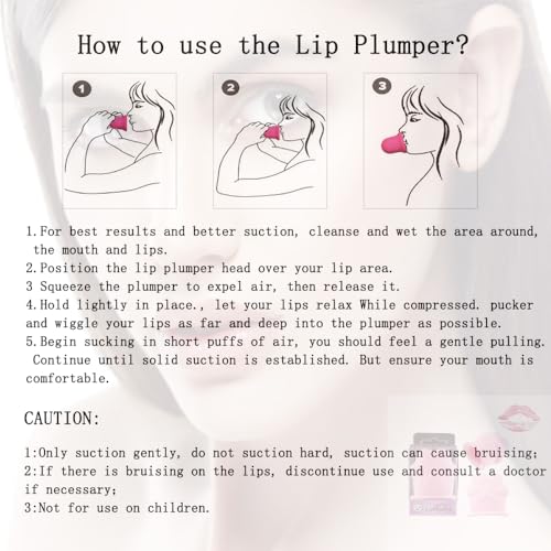 SFBBCLOZ Lip Plumper Cute Silicone Cat Paw Lip Pumper Device Quick Natural Lip Enhancer Tool Fuller Lip For Beauty Gadgets Sexy Lip Mouth (Black)