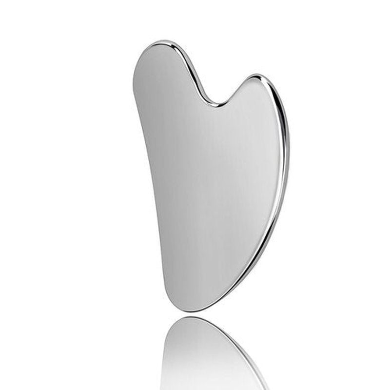 OXT Gua Sha, Stainless Steel Gua Sha Facial Tools, Guasha Tool for Face Upgraded, Guasha Stainless Steel (Silvery)