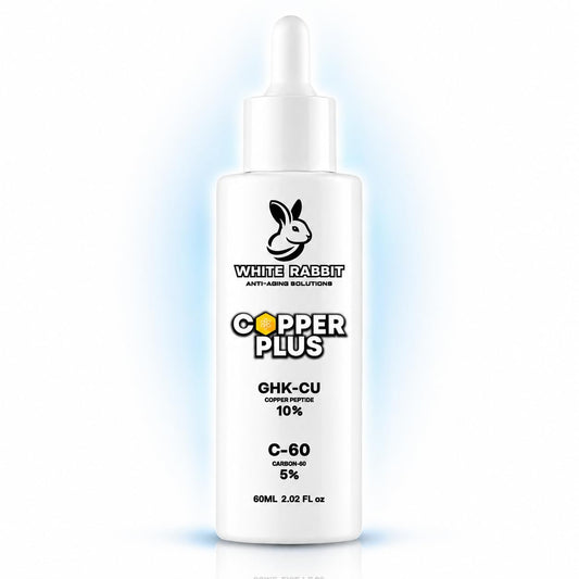 Copper Peptides Serum - GHK-CU 10% Extra Strength with Carbon-60 | Anti-Wrinkle & Hair Growth - XL Glass Bottle