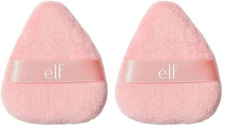 e.l.f. Halo Glow Powder Puff, Soft, Reusable Powder Puff For Applying Loose Or Pressed Powders, Easily Conforms To The Face, Vegan & Cruelty-free (Pack of 2)