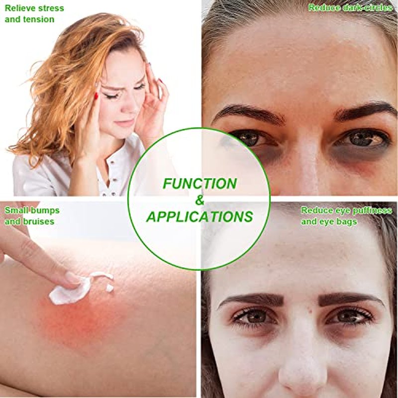 CONBELLA Gel Ice Pack Reusable Cooling Eye Pads and Under Patches,Eye Hot Cold Treatment for Redness,Pain Relief Relax (Oranges)