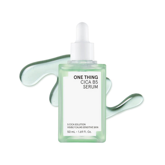 ONE THING CICA B5 calming Serum 1.69 fl.oz / 50ml | Korean Skincare, Panthenol Soothing, Hydration Boost for Sensitive Skin