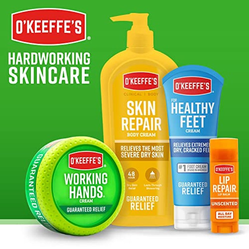 O'Keeffe's for Healthy Feet Foot Cream; Guaranteed Relief for Extremely Dry; Cracked Feet; Instantly Boosts Moisture Levels; 3.2 Ounce Jar; (Pack of 1)
