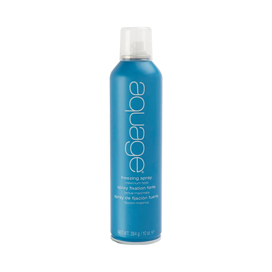 AQUAGE Freezing Spray, Strong Hold Hairspray, Provides Humidity Resistance and Maximum Shine, Provides Long Lasting Style Retention, 10 oz
