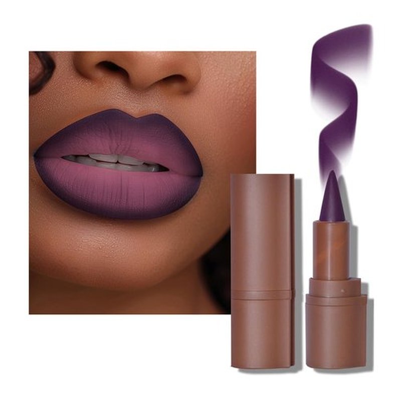 2-in-1 Gradient Lip Liner and Lipstick Lip Combo Set - Achieve Flawless Contour and Gradual Ombre Effect with Easy-to-Use Crayon Form and Cone Tip - Non-Smudging, Long-Lasting (05# Grapes, 1)