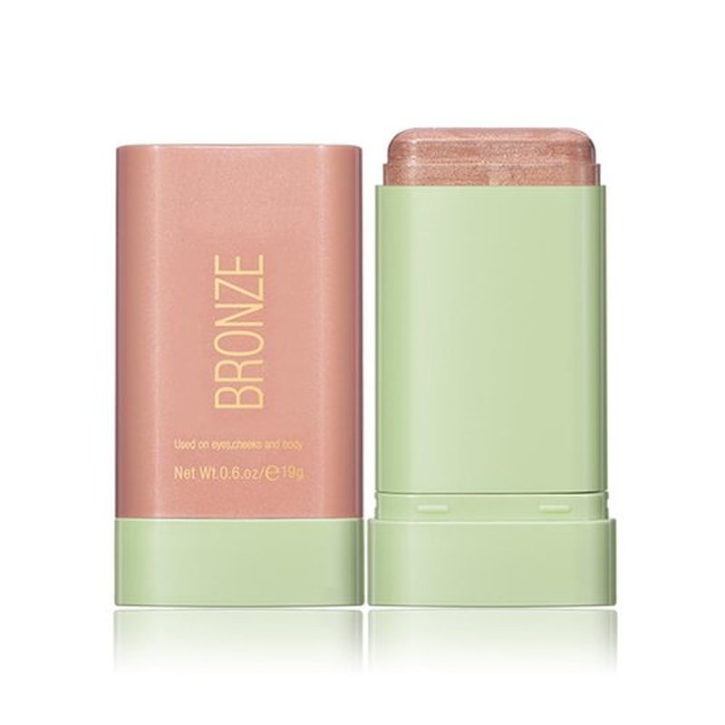 Multi-Purpose Makeup Blush Stick, 3-in-1 Beauty Tinted Solid Blush Stick For Cheeks, Lips And Eyes With Long-Lasting Moisturizing Formula, Waterproof Natural Cream Blush Stick(2#Soft Glow)