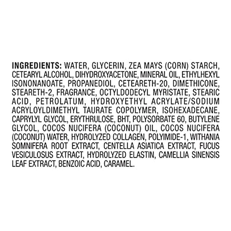Jergens Natural Glow +Firming Self Tanner Body Lotion, Medium to Deep Skin Tone, Sunless Tanning Moisturizer with Collagen and Elastin, Helps to Visibly Reduce Cellulite, 7.5 Oz, Pack of 2