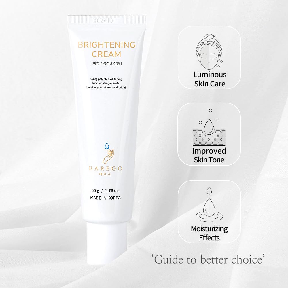 ZIOSTAND Wonnie's Choice Barego Cream 50g | Illuminate Your Skin with Moisture cream for face | Even Skin Tone 1.69 oz.
