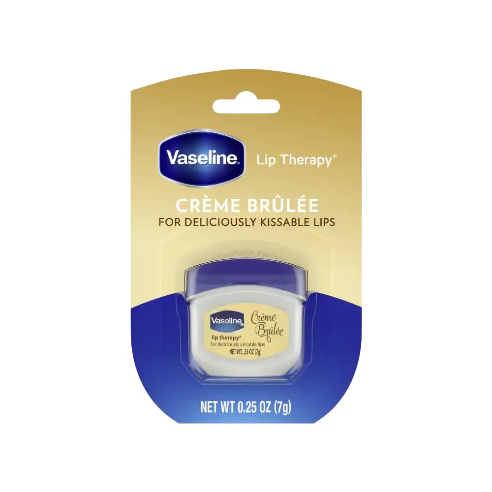 Vaseline Lip Therapy Lip Balm, Creme Brulee 0.25 oz (Pack of 9)