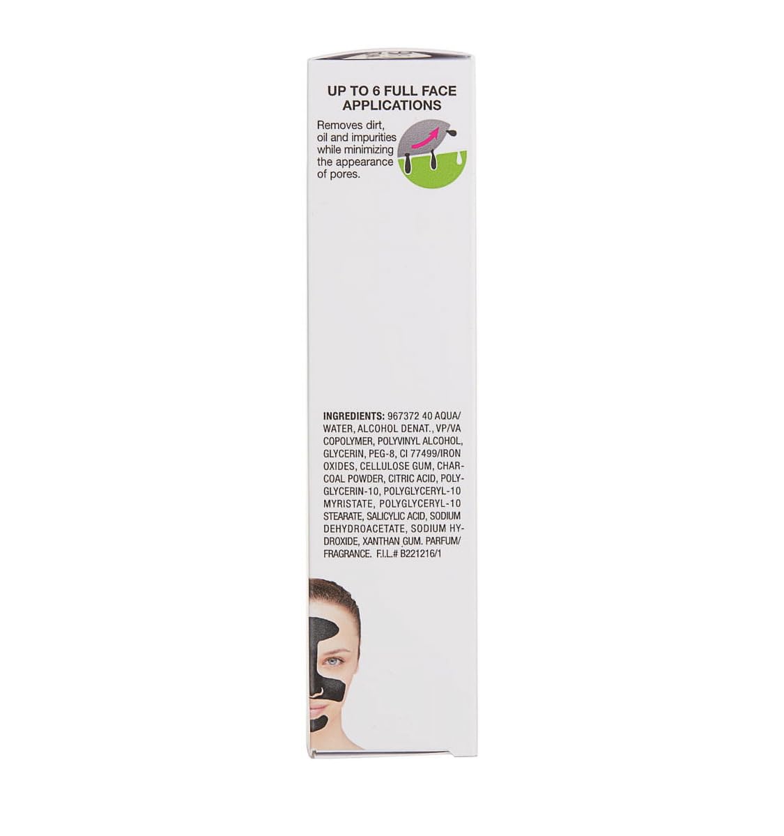 Black Peel Off Facial Mask With Charcoal 1.7 fl oz (Pack of 2)