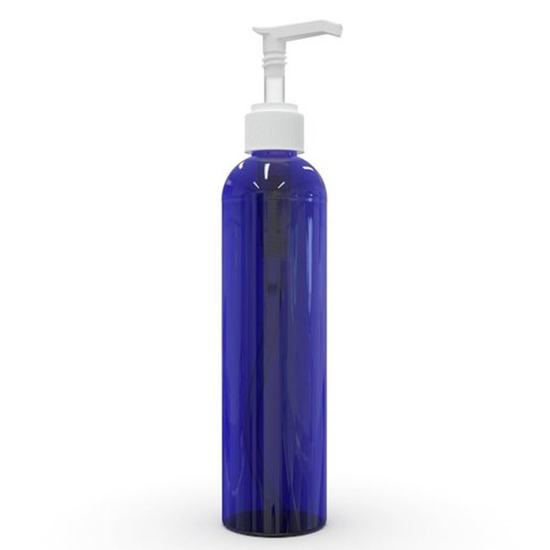 BRIGHTFROM Empty Lotion Pump Bottles, 8 Oz BPA-Free Refillable Plastic Containers, PETE1 Cobalt-Blue, Great for - Soap, Shampoo, Lotions, Liquid Body Soap, Creams and Massage Oil's (Pack of 3)