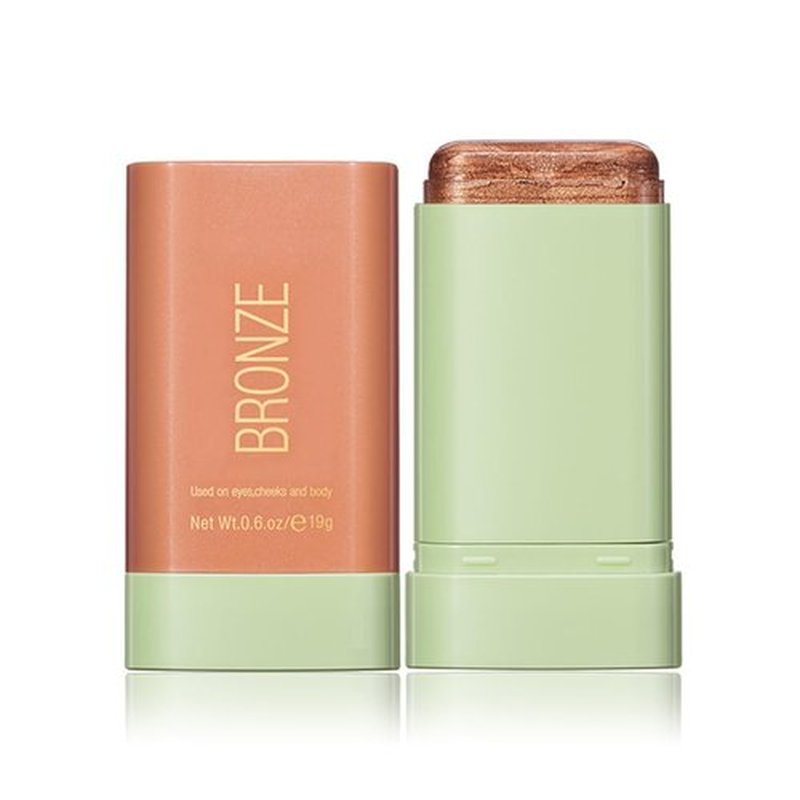 Multi-Purpose Makeup Blush Stick, 3-in-1 Beauty Tinted Solid Blush Stick For Cheeks, Lips And Eyes With Long-Lasting Moisturizing Formula, Waterproof Natural Cream Blush Stick(3#Rich Glow)