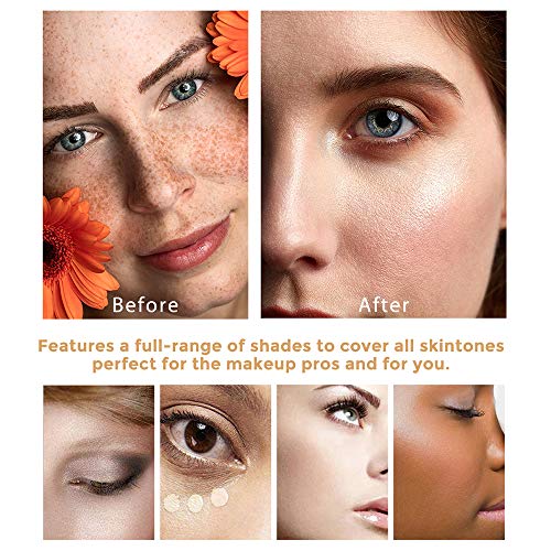 TLM Colour Changing Foundation, 30ml TLM Concealer Cover Cream Liquid Flawless Full Coverage Natural Color Foundation Makeup Base Concealer for All Skin SPF15 (#1, 30ml)