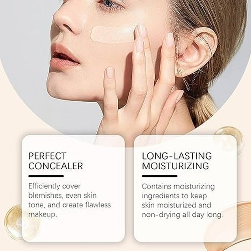Match Foundation 4-in-1, Match Cosmetics Foundation, SPF 50 4-in-1 Foundation, 4-in-1 Concealer, pampering skin, hydrating, waterproof and breathable (3Pcs)
