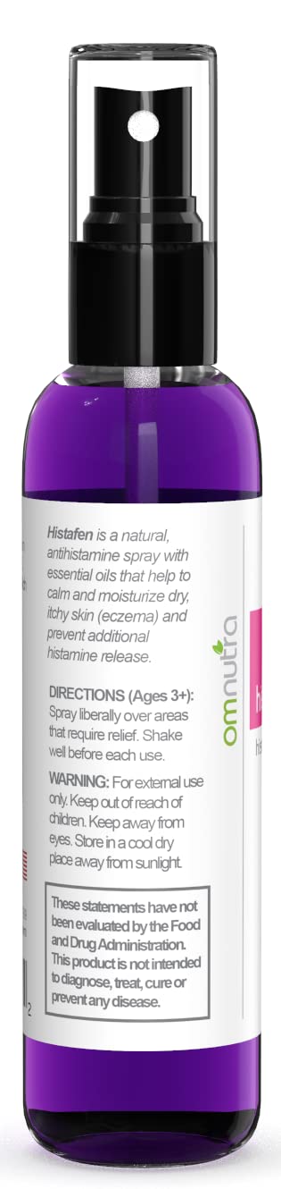 Histafen Antihistamine Extra Strength Itch Relief Spray - Anti Itch Spray For People Skin Healing Spray for Adults & Kids with Low Diamine Oxidase Dao Enzyme Mast Cell Activating Syndrome Eczema Hives