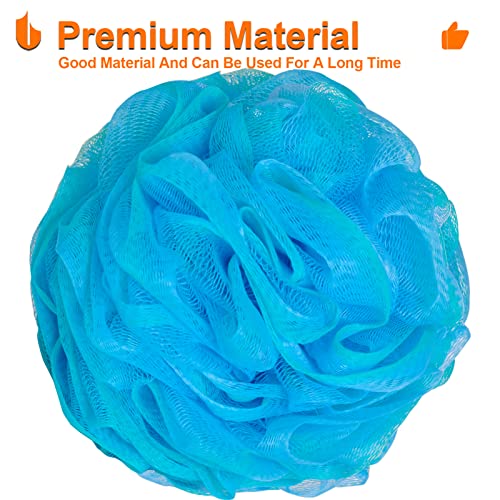 Urbanstrive Shower Bath Sponge XL 75g Soft Shower Loofahs Balls for Body Wash Men Women Bathroom Accessories, 1 Pack, Black