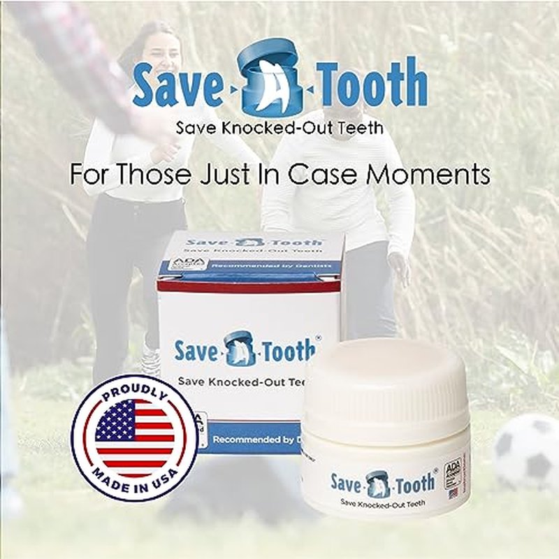 Save-A-Tooth Preservation Kit - Prevent Permanent Tooth Loss, Save Knocked Out Teeth for up to 24 Hours - Tooth Saver Made in the USA by SmartPractice - Keep in your Kit Bag for a Tooth Emergency