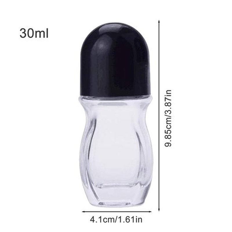 Deodorantt Glass Roller Bottles - Empty Refillable Massage Oil Bottle | Roll on Glass Bottle | Massage Roller Ball Bottle | Leak-Proof Massage Roll on Bottles Containers For Home And Travel