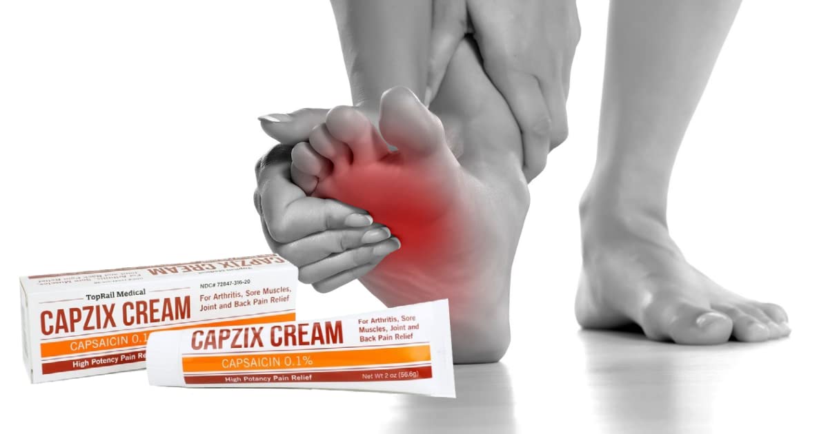 Capzix Cream for Pain Relief 2 OZ Capsaicin .1% High Potency/ Maximum Strength