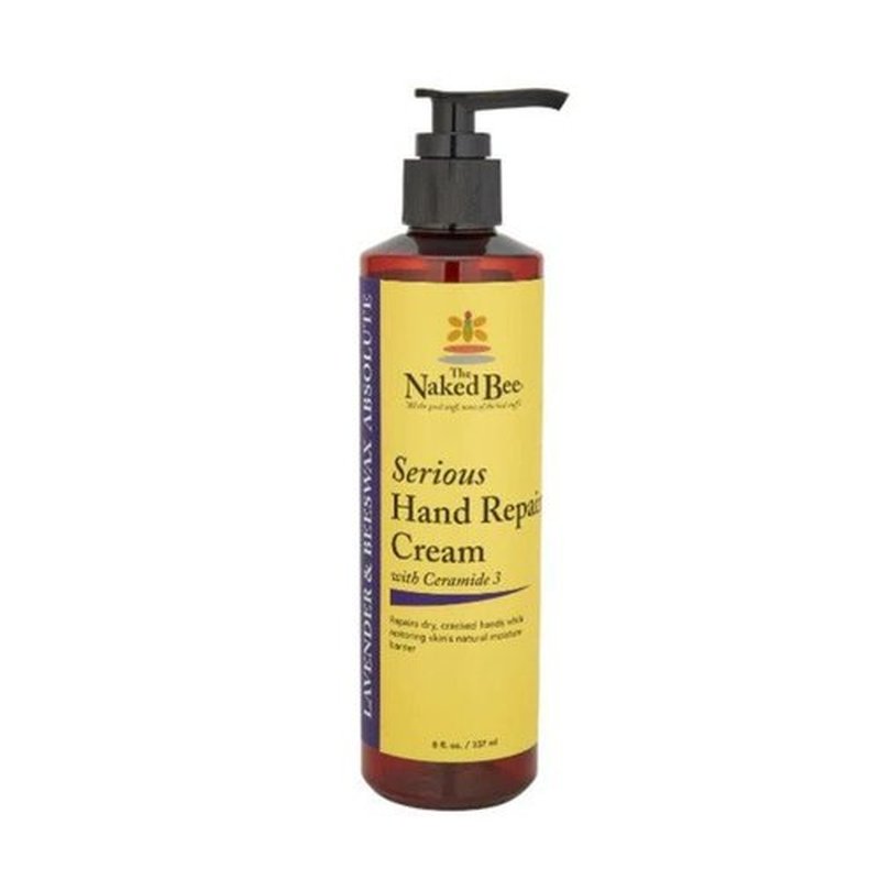 The Naked Bee Lavender and Beeswax Hand Cream (8 oz) Intensive Nourishing Hand Repair Cream for Smoother and Softer Hand - Deep Moisture and Repair for Dry Skin - Hand Cream