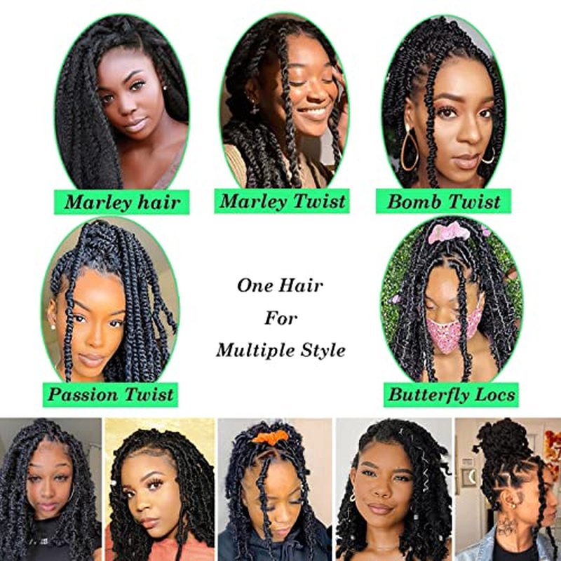 KYNLEY 12inch Springy Afro Twist Hair 8 Packs Blonde Kinky Marley Twist Braiding Hair Cuban Twist Hair Wrapping Hair for Soft Locs 27#