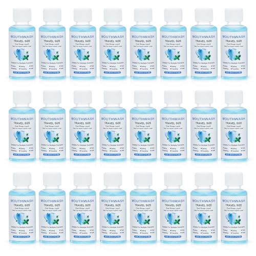 Travel Mouthwash Bulk, 1.2 Oz/35ml Mini Mouthwash Bulk, for Freshening Breath, Easy to Carry, Suitable for Work, Travel, Hotels, Dating Essentials (100-PACK)