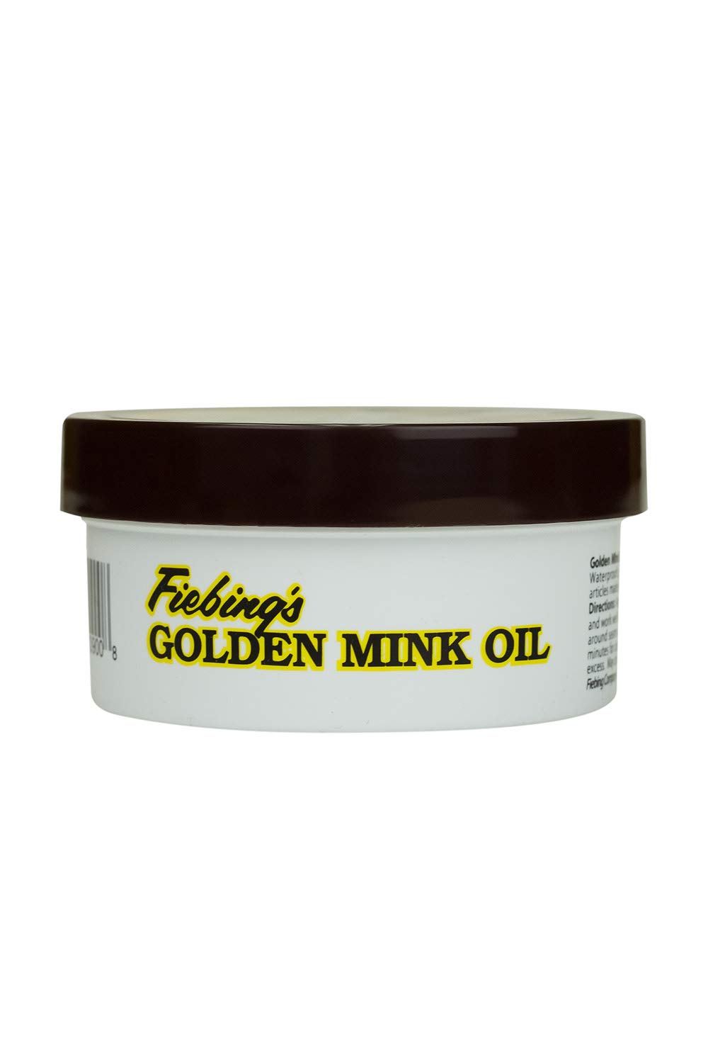 Fiebing's Golden Mink Oil for Leather Boots (6 oz) - Leather Cleaner & Conditioner - Waterproof, Preserve, Soften All Smooth Leathercraft & Vinyl - Prevents Salt Stains - Use On Couch, Shoe, Purse