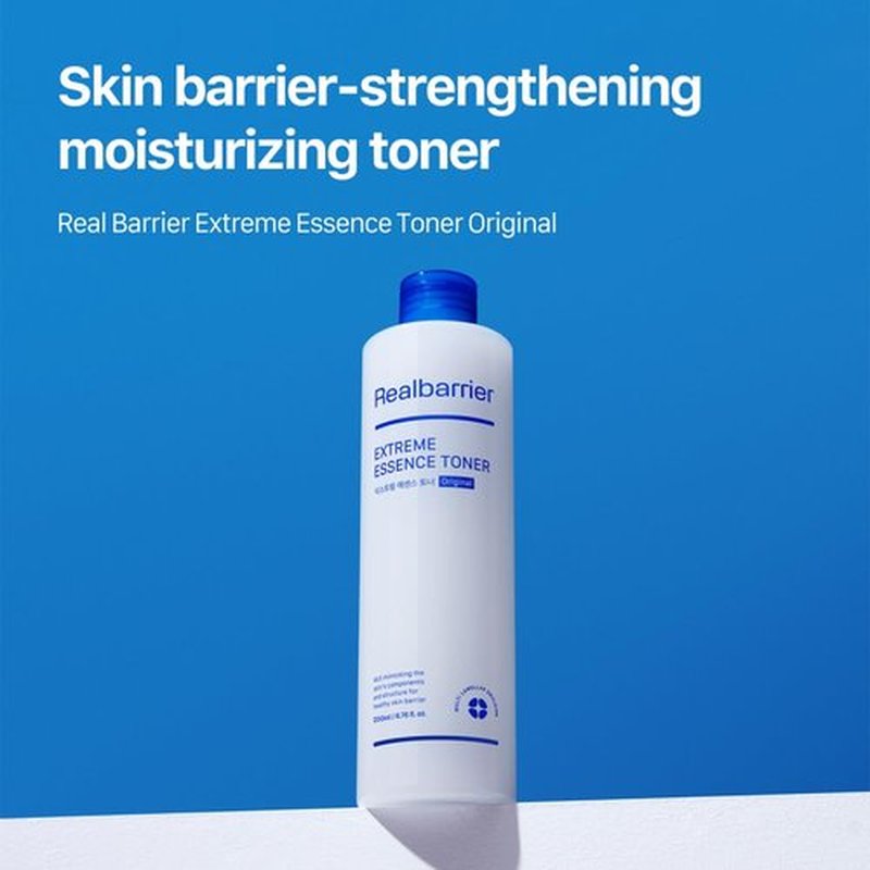 Real Barrier Extreme Essence Toner 6.76 Fl Oz | Hyaluronic Acid Panthenol Ceramide Face Moisturizer for Sensitive Dry Skin | Soothing & Hydrating Moisturizing Toner for Face | Korean Skin Care
